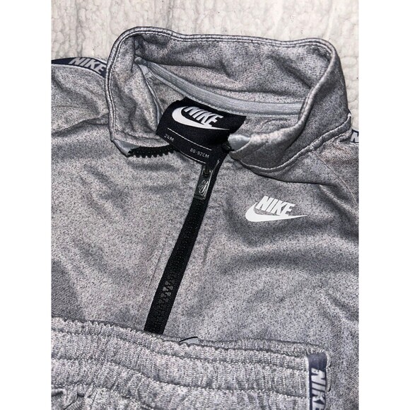 Nike Infant Boys' Tracksuit Dark Grey Heather 24 Months - Picture 3 of 3